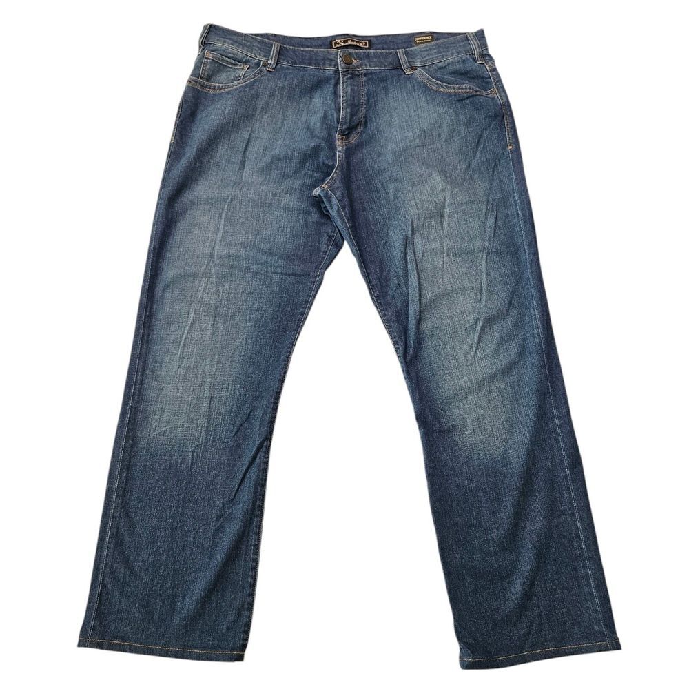 34 Heritage Jeans Mens 41 x 32.5 Confidence Mid Rise Relax‎ Blue Dark Wash Denim